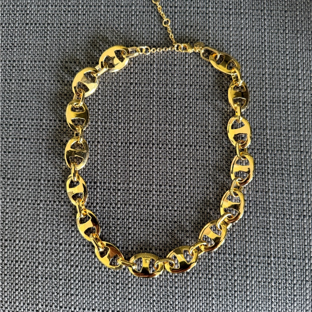 Gold Link Chain Necklace - Women's Fashion Jewelry